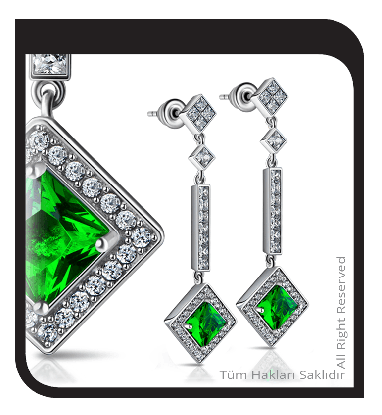 Zümrüt Küpe Zümrüt Küpe